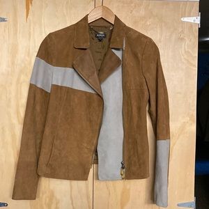 Worth New York 100% genuine leather women jacket size 2